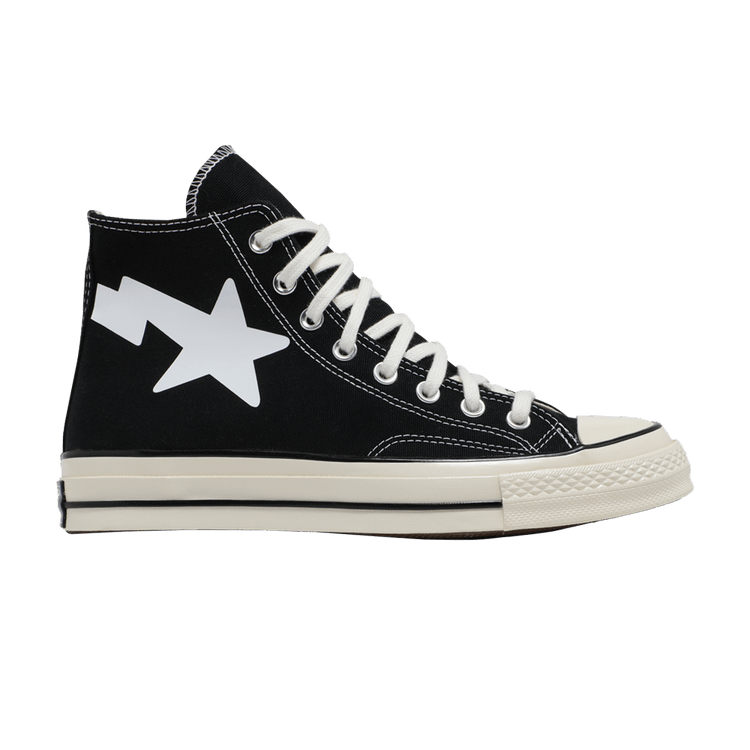 Size 10.0 Chinatown Market x A Bathing Ape x Chuck 70 High Black
