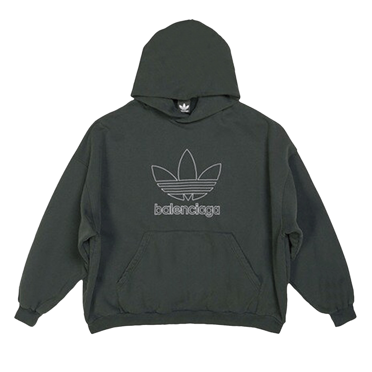 Buy Balenciaga x adidas Oversized Hoodie 'Green' - 712396
