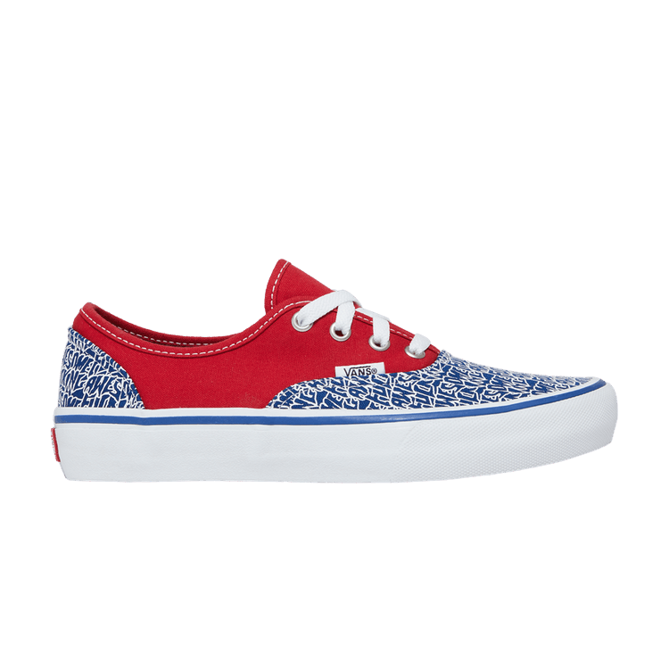 Vans authentic clearance red and blue