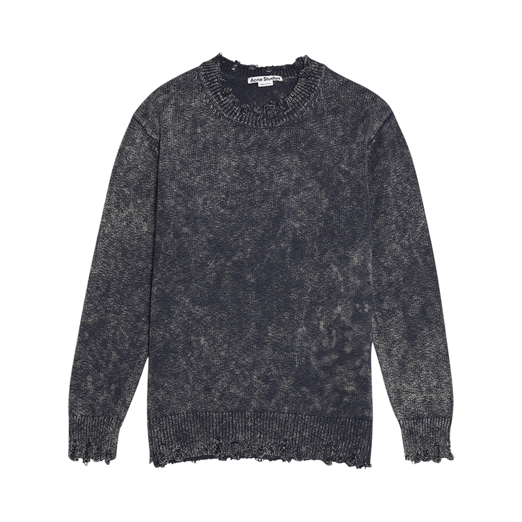 Buy Acne Studios Korenza Texture Print Jumper 'Navy' - A60338 GOAT