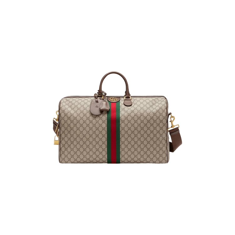 Gucci Beige Ebony Ophidia GG Medium Carry-on Duffle Bag 547953 PVC