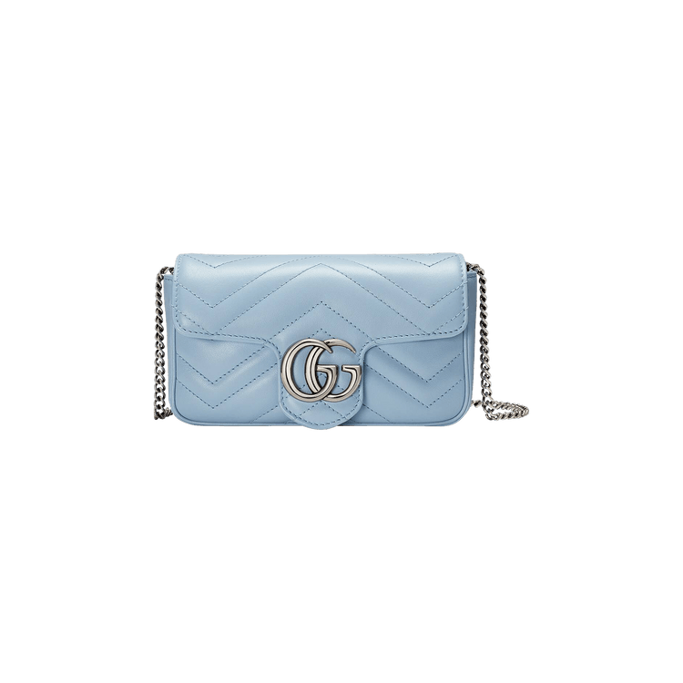 Buy Gucci GG Marmont Super Mini Bag 'Pastel Blue' - 476433