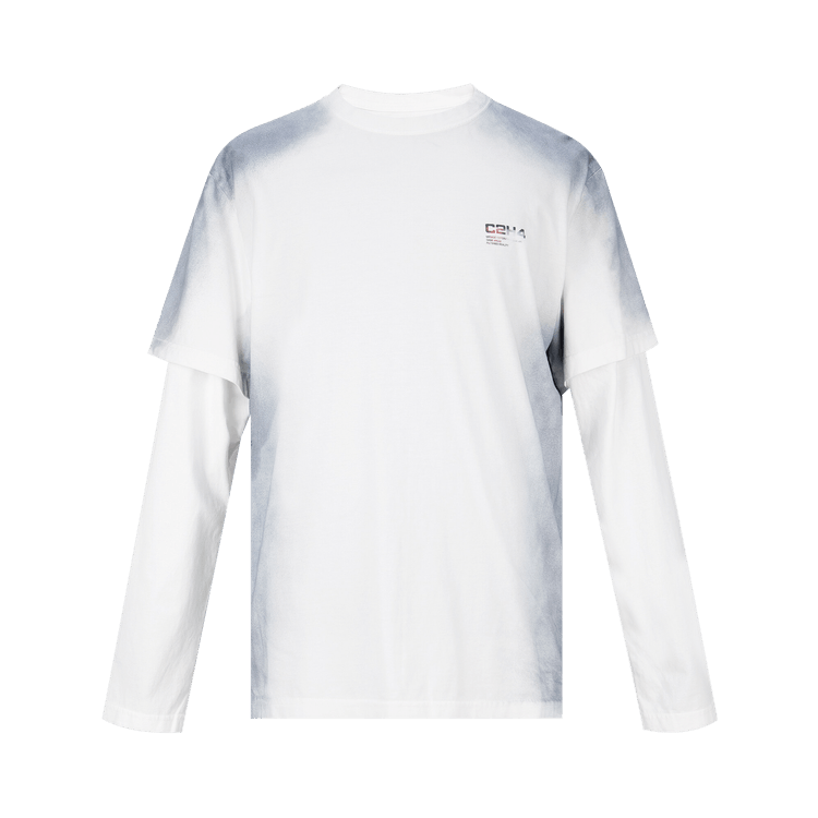 Buy C2H4 Double Layer Long-Sleeve T-Shirt 'White/Blue' - R002 055 | GOAT