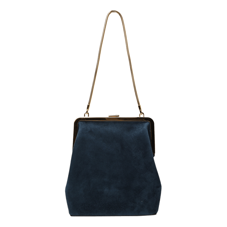 Khaite Lilith Evening Bag 'Midnight Navy' GOAT UK