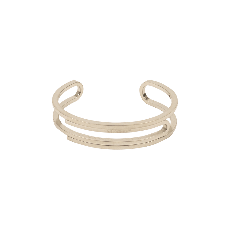 OffWhite Paperclip Cuff Bracelet 'Silver' GOAT