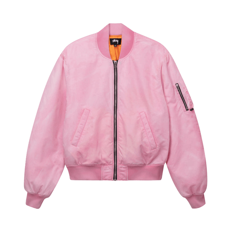 Buy Stussy Dyed Nylon Bomber 'Pink' - 115618 PINK | GOAT