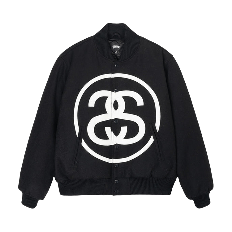 Stussy SS-Link Varsity Jacket 'Black'