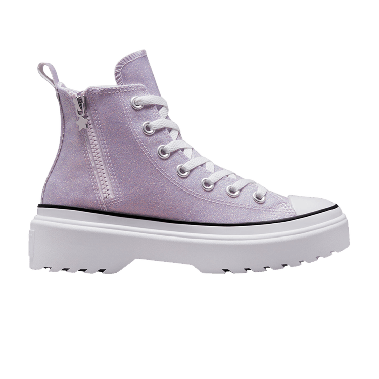 Chuck Taylor All Star Lugged Lift Platform High GS 'Vapor Violet Glitter'