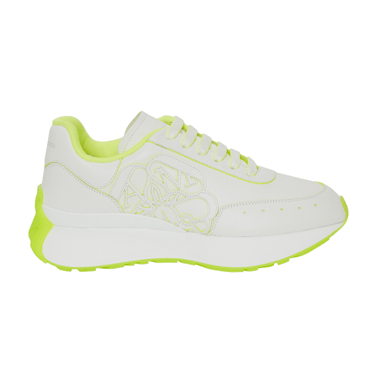 Alexander McQueen Wmns Sprint Runner 'White Acid Yellow'