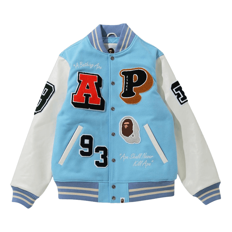 ☆23SS☆【Bad Blue】☆BadBear Varsity Jacke.t☆ (Bad Blue