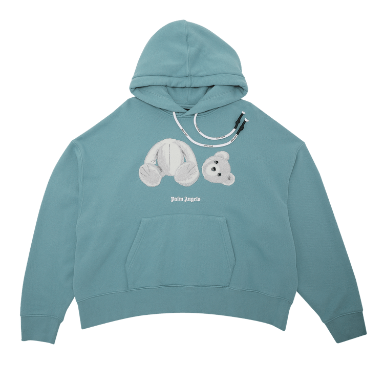 Palm angels blue bear hoodie shop