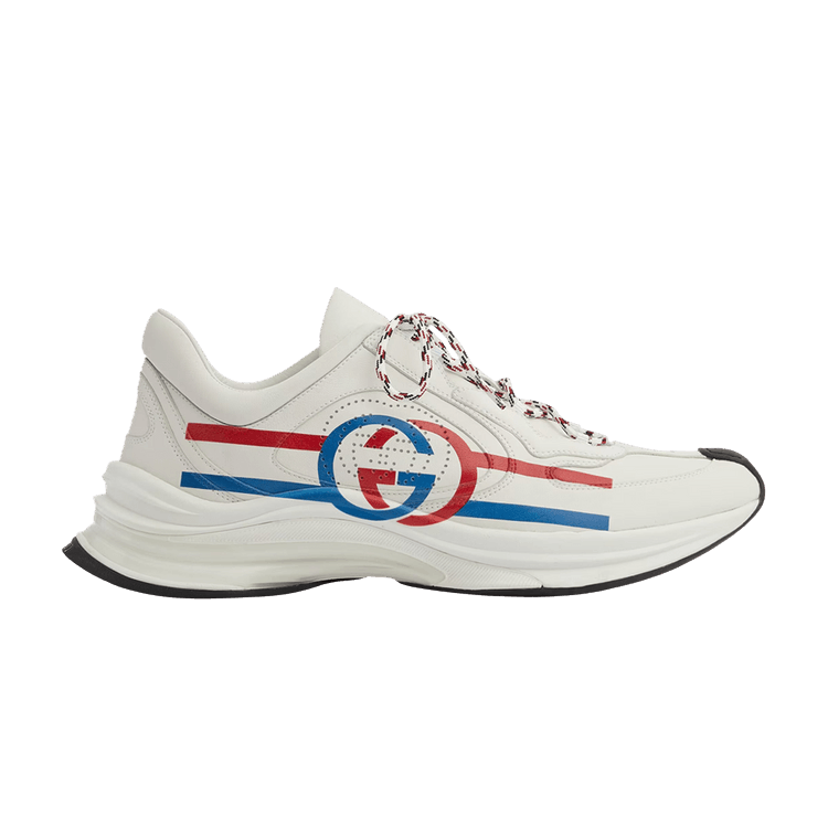 Size 10.5 Gucci Run Sneaker 'White Blue Red'