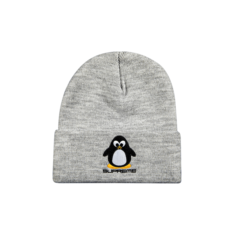 Supreme Penguin Beanie 'Heather Grey'
