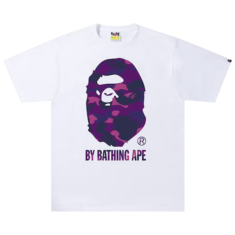Buy BAPE Color Camo By Bathing Ape Tee White Purple 1I30 110 019 WHITE PURPLE GOAT CA