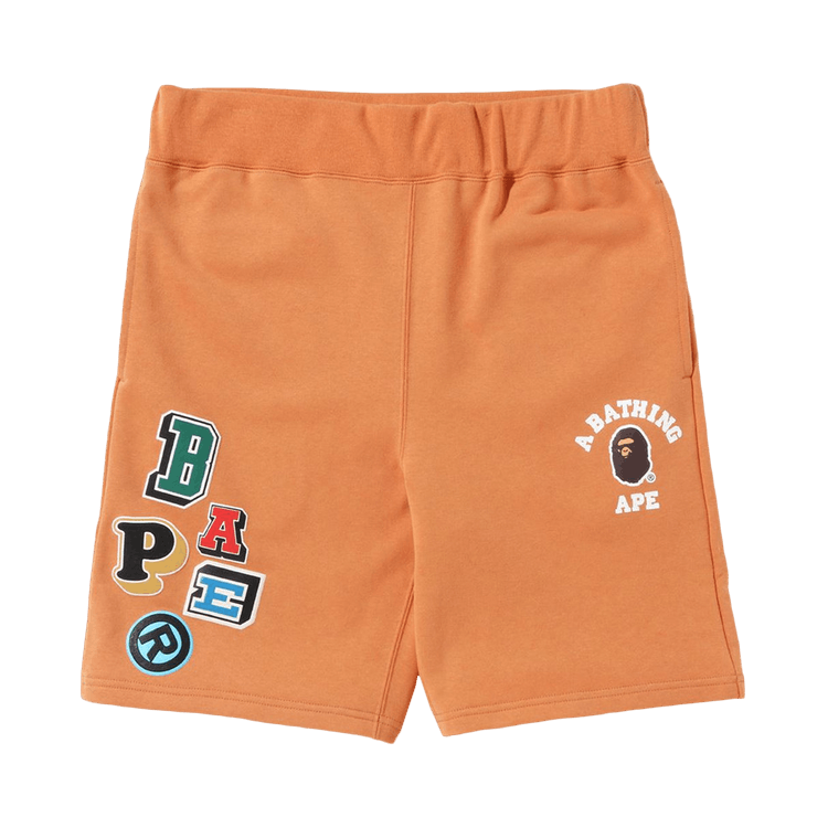 Bape shorts orange shop