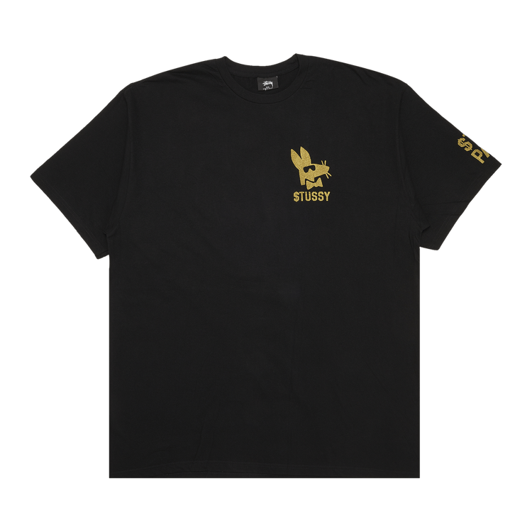 Buy Stussy Stay Paid Tee 'Black/Gold' - 1903526 BLAC | GOAT