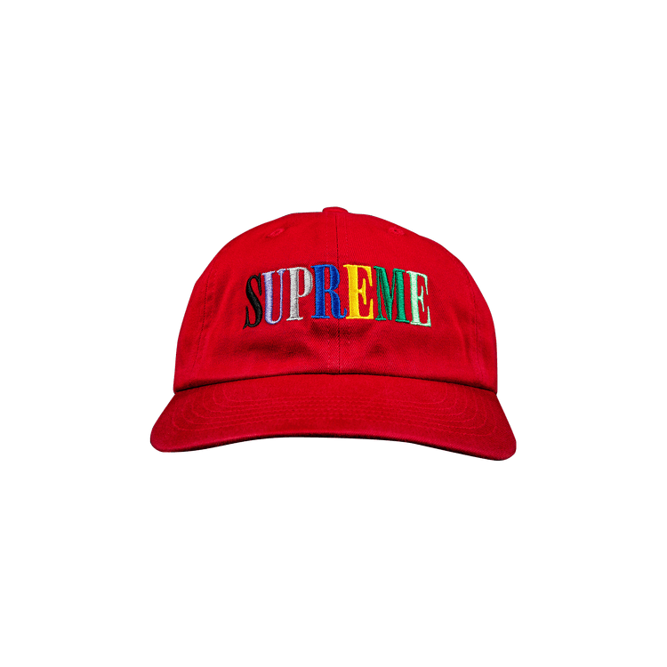 Supreme Multi Color Logo 6-Panel 'Red'