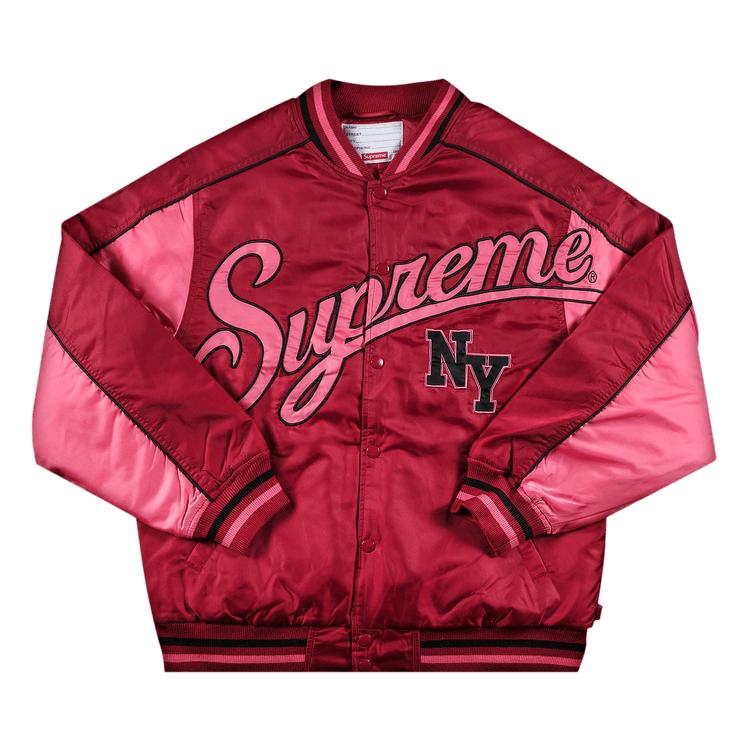 ジャケット・アウター Supreme Contrast Script Varsity Jacket 674832_00.png.png