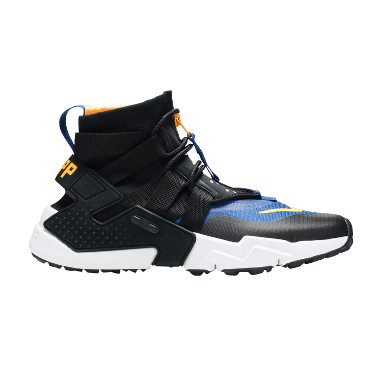 Nike huarache gripp best sale black and white