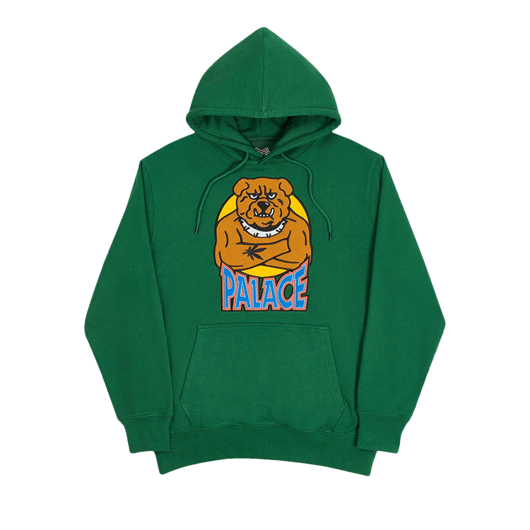 Buy Palace Bulldog Hood Green P19HD056 GOAT