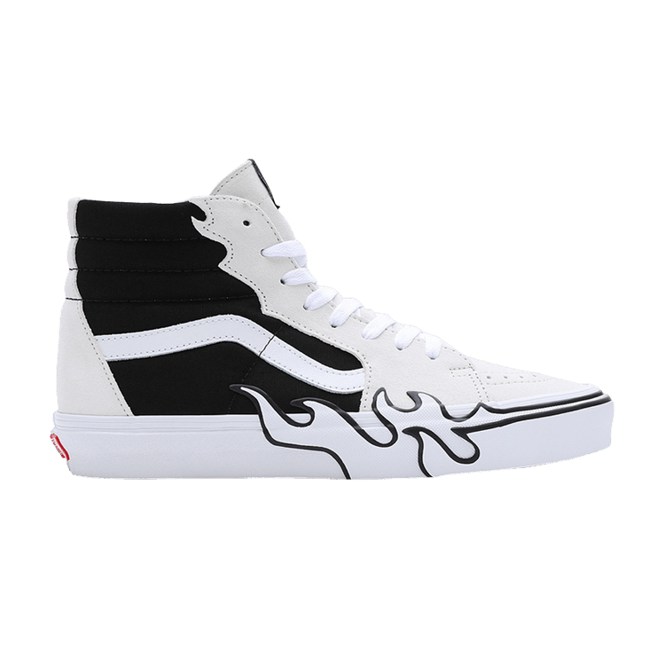 Sk8-Hi 'Flame - White Black'