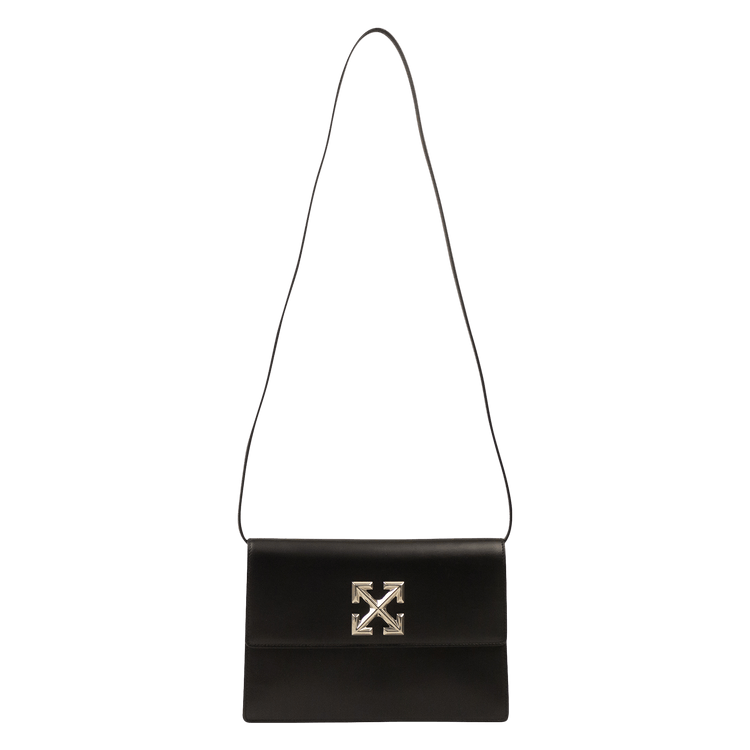 OffWhite Leather Jitney 1.0 Bag 'Black' GOAT CA