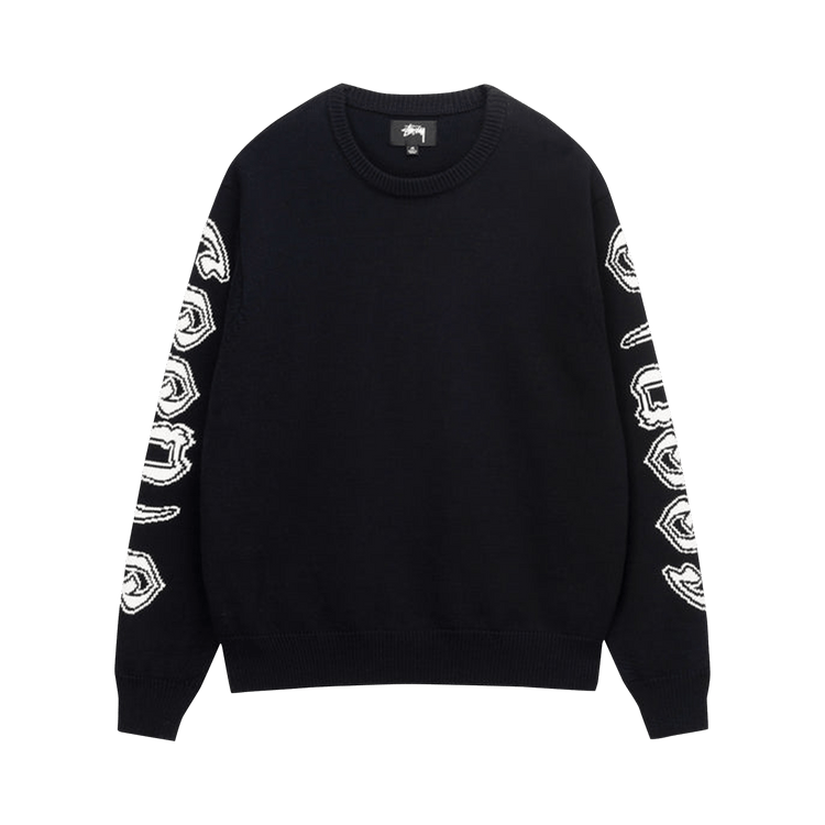 Stussy Sleeve Logo Sweater Black Culture Circle