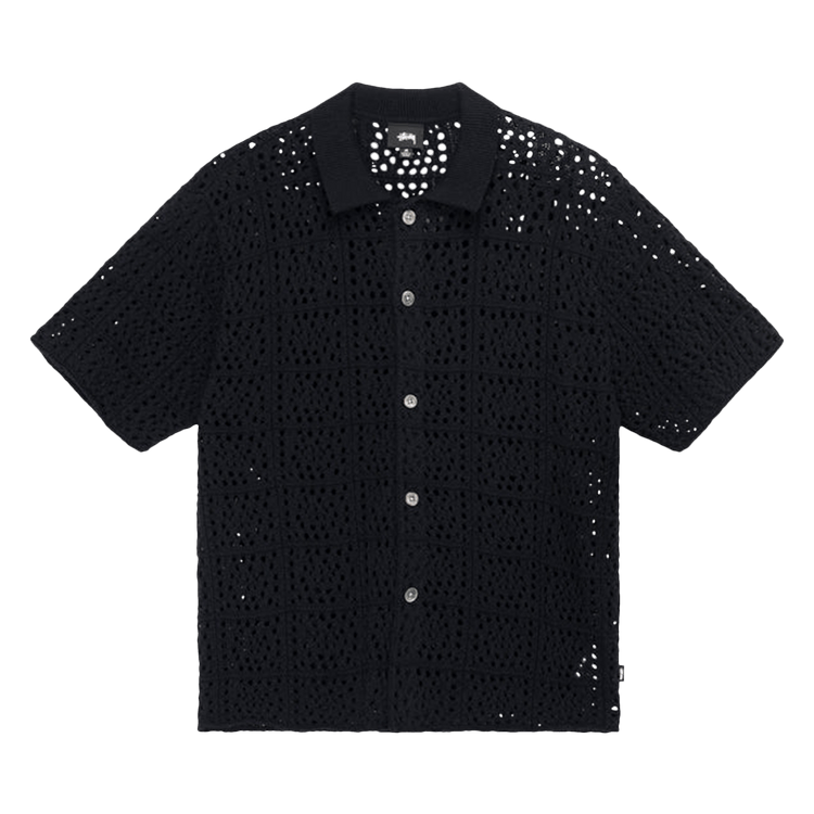 Size xl Stussy Crochet Shirt 'Black'
