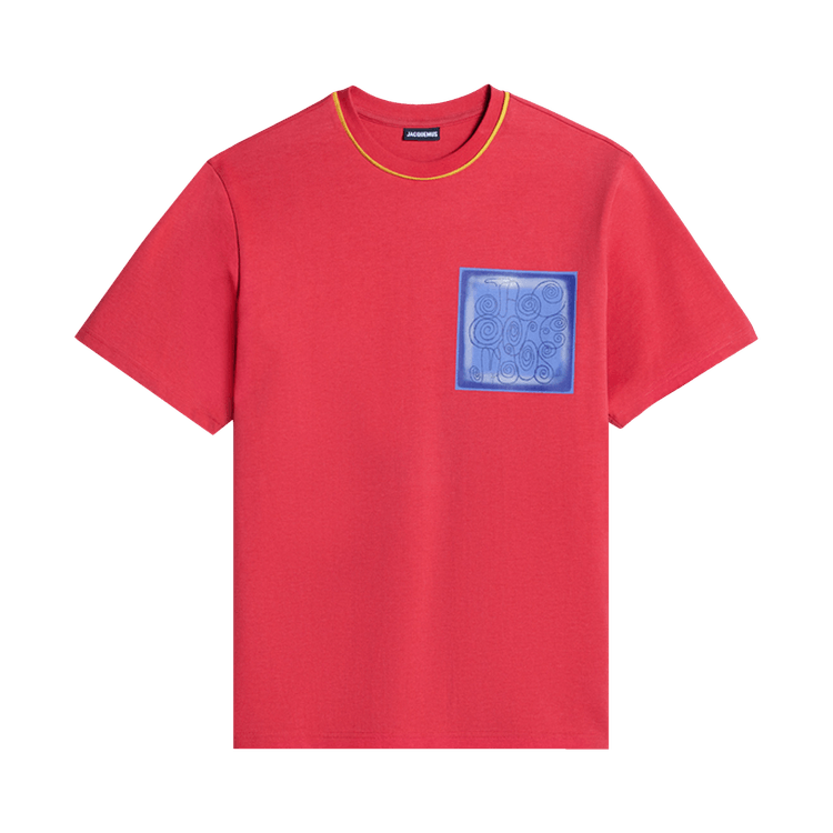 Buy Jacquemus Le T-Shirt Duelo 'Mosaique Red' - 235JS121 2305 4BO 