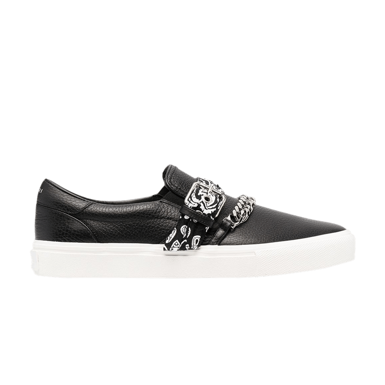 Buy Amiri Slip On Bandana Chain Black MFS005 008 GOAT