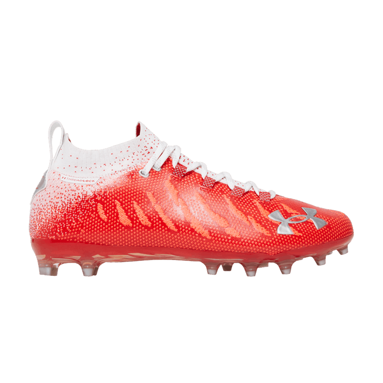 Red suede under armour online cleats