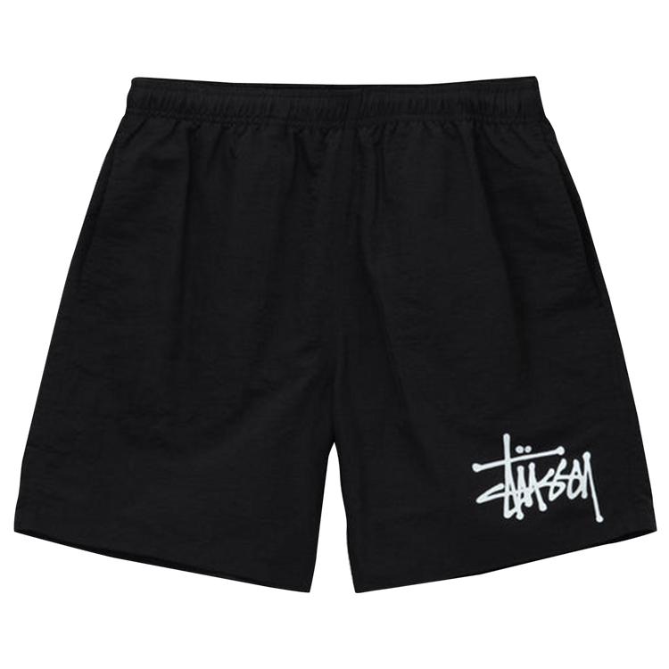 Buy Stussy Big Basic Water Short 'Black' - 113156 BLAC | GOAT