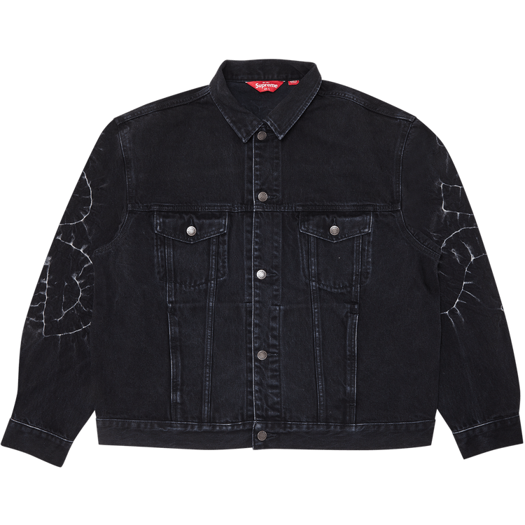 Buy Supreme Shibori Denim Trucker Jacket 'Black' - SS23J41 BLACK Buy Supreme Shibori Denim Trucker Jacket 'Black' - SS23J41 BLACK