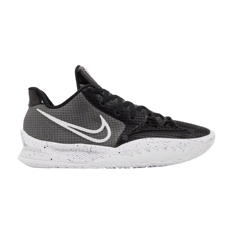 Kyrie 4 low black and white hot sale