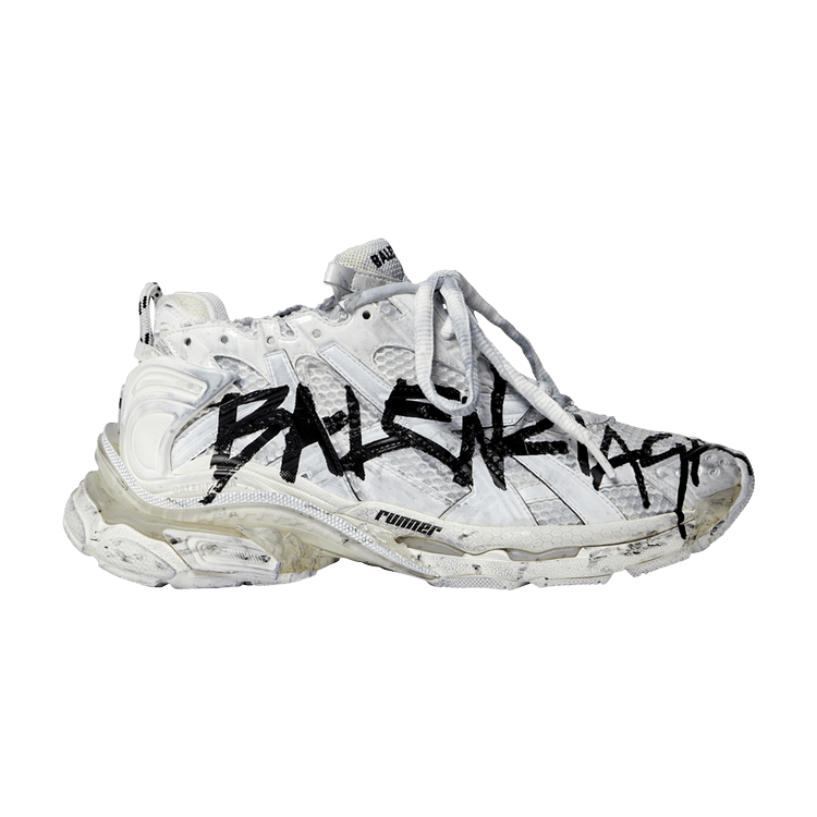 Buy Balenciaga Runner Sneaker 'Graffiti White Black' 677403 W3RBQ