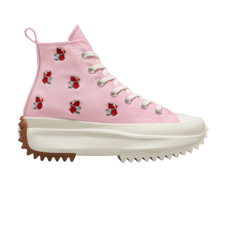 Run Star Hike Platform High 'Embroidered Floral - Sunrise Pink'