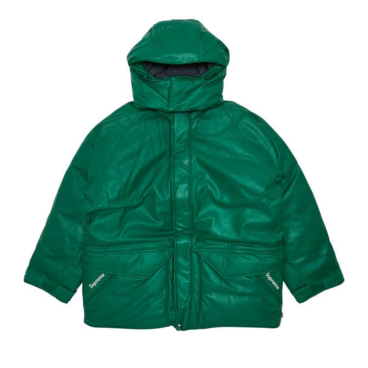 Buy Supreme GORE-TEX Leather 700-Fill Down Parka 'Green 