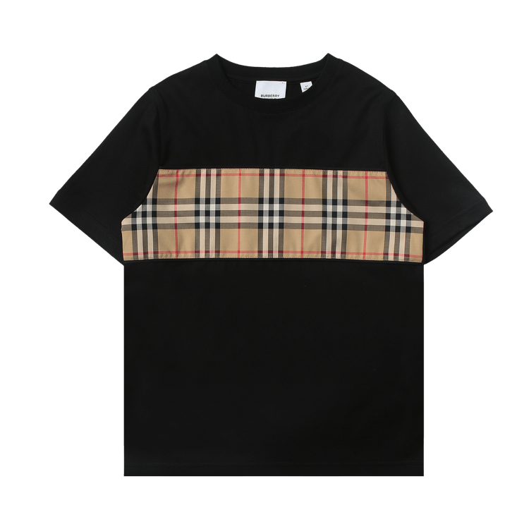 Burberry Cedar Check T-Shirt 'Black' | GOAT