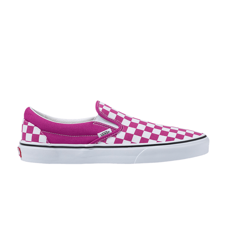 Classic Slip-On 'Checkerboard - Fuchsia Red'