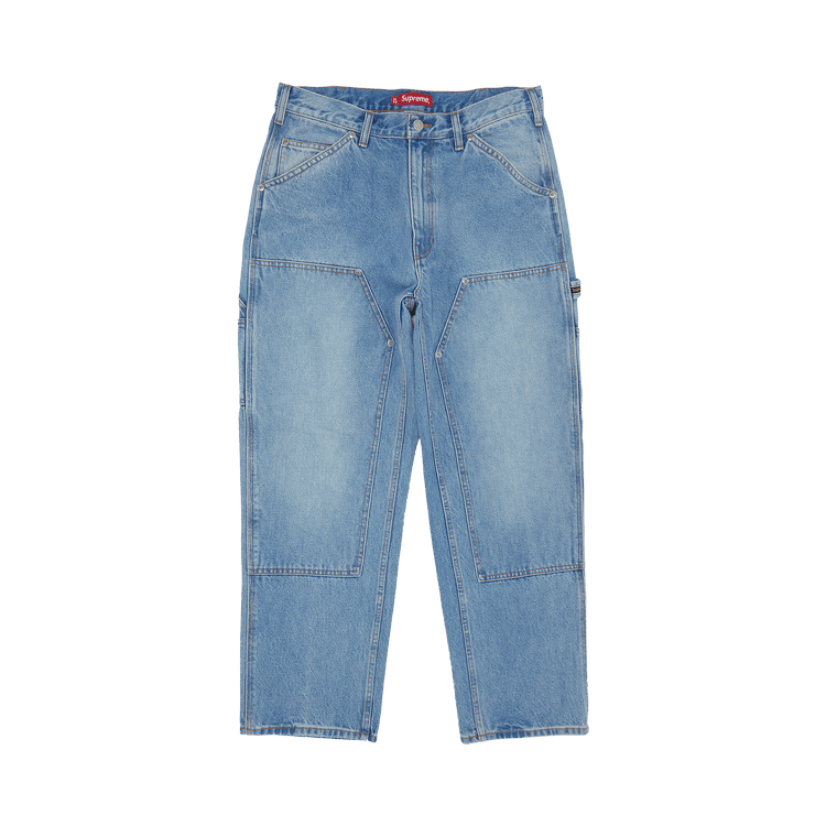 Supreme Double Knee Painter Pant 'Washed Blue' | GOAT