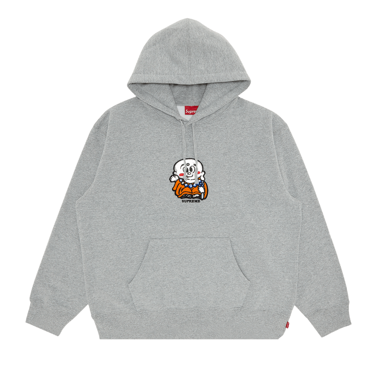 Buy Supreme AOI Buddha Hooded Sweatshirt 'Heather Grey 