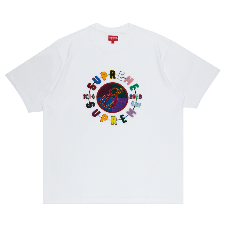★2023SS WEEK2★Supreme Chenille Crest S/S Top Supreme Chenille Crest S S Top (SS23) - $88