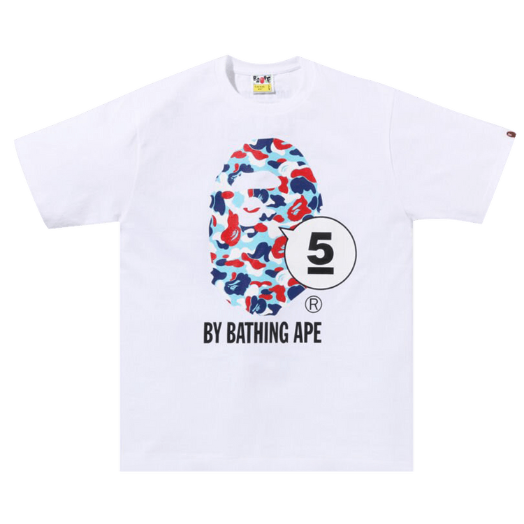 A BATHING APE Tシャツ 白 A BATHING APE アベイシングエイプ ロゴプリント Tシャツ