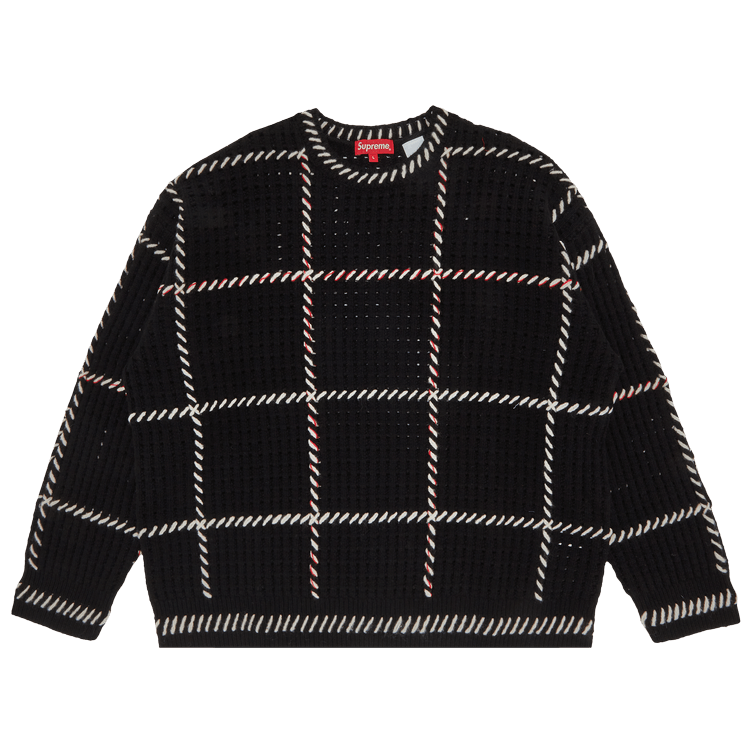 Supreme Quilt Stitch Sweater 'Black'