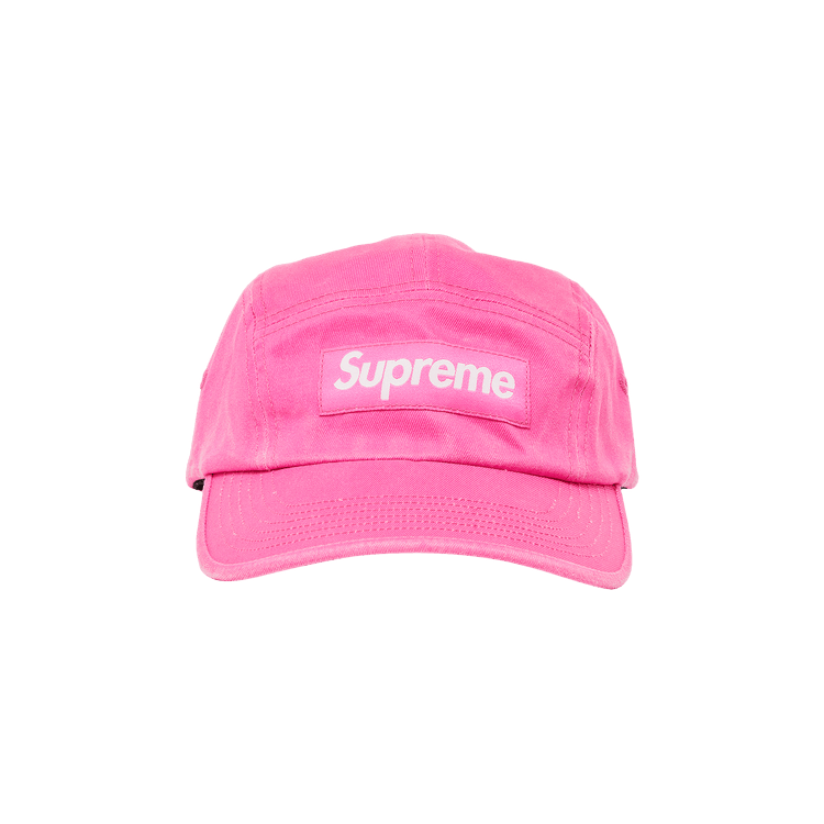 Buy Supreme Washed Chino Twill Camp Cap 'Pink' - SS23H82