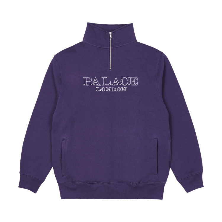 Buy Palace 1/4 Zip Funnel 'Purple' - P23CS081 | GOAT