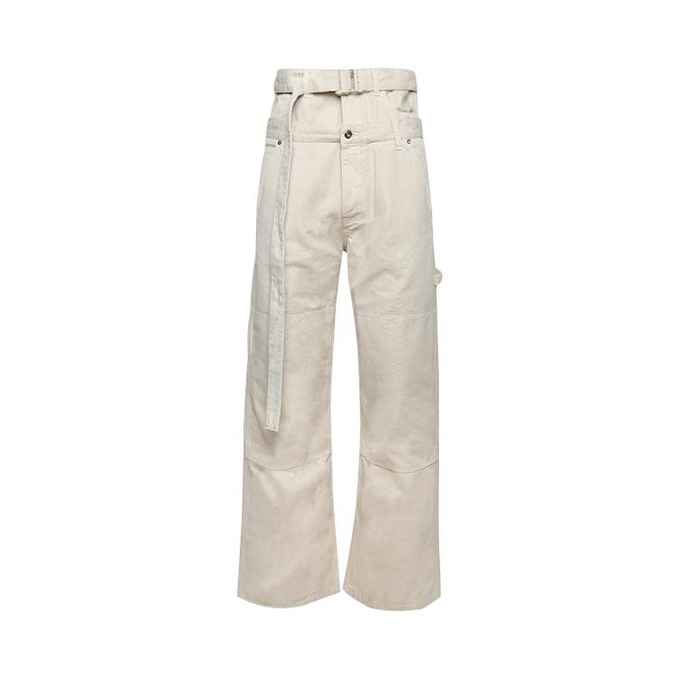 Off-White Wave Off Canvas Double Over Pants 'New Beige' | GOAT UK
