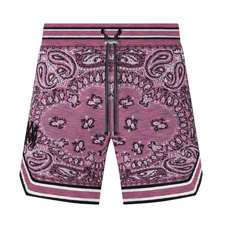 Amiri Space Dye Bandana Shorts 'Purple' GOAT