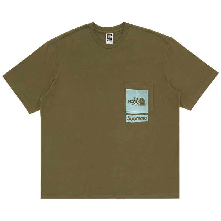 Buy Supreme x The North Face Printed Pocket Tee 'Olive' - SS23KN2