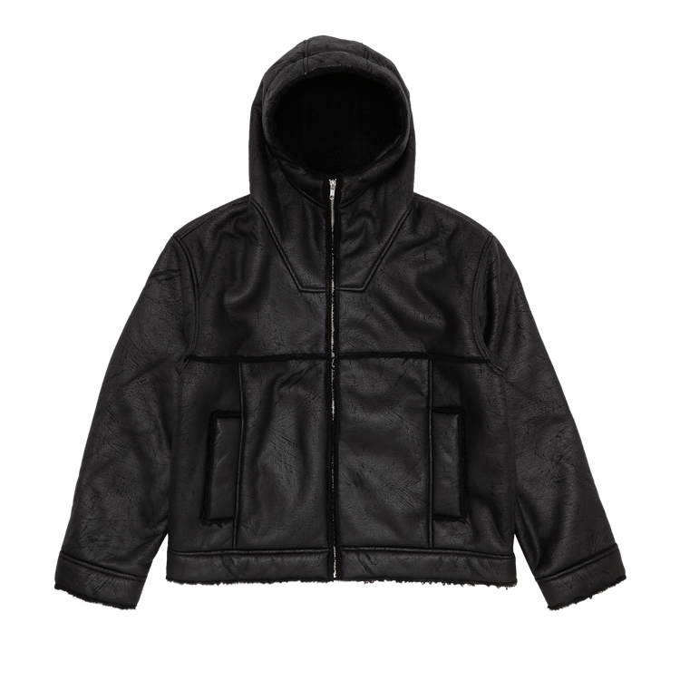 Supreme Reflective Stripe Hooded Work Jacket 'Black